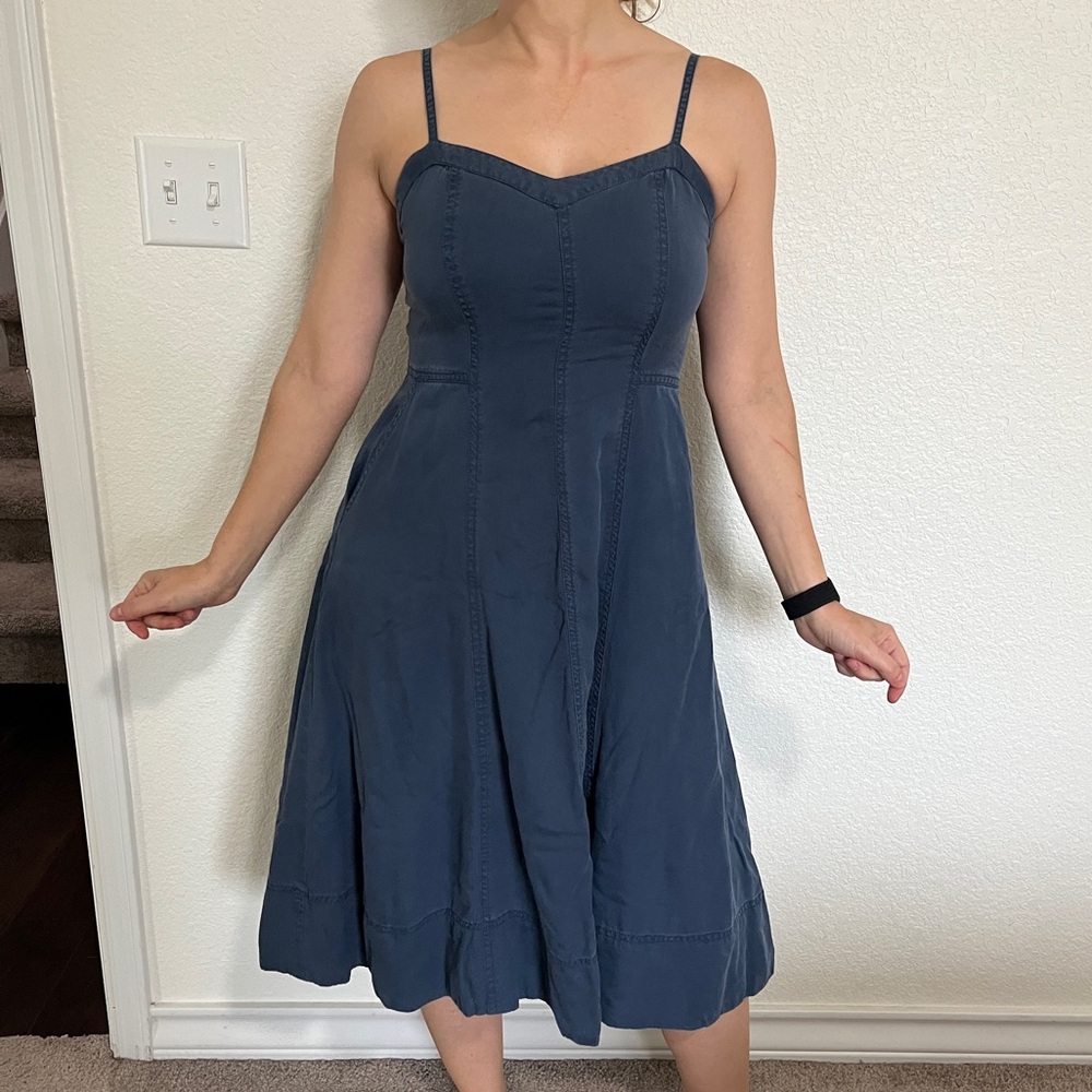 Soft Denim A-line Dress